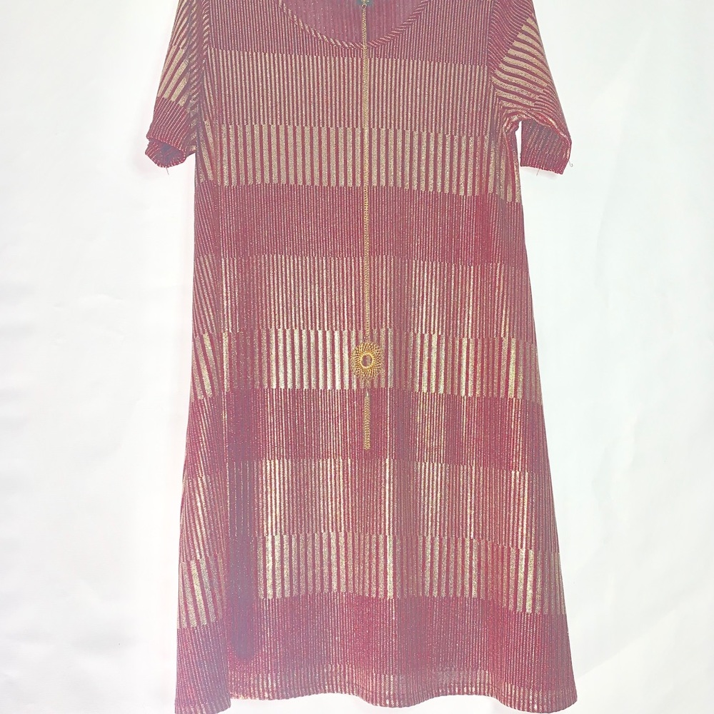 Beautiful Burgundy Dress with jewelry included
